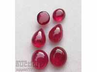 8.10 carat ruby ​​6 pieces of cabin 3 pairs