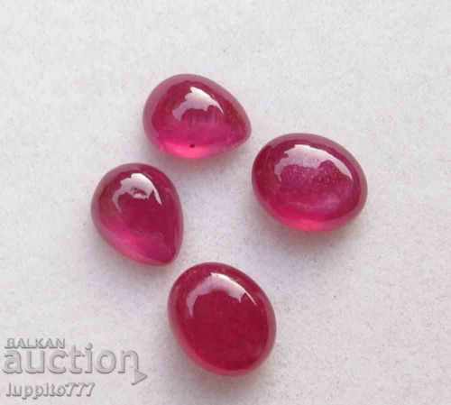 6.20 carat ruby ​​4 pieces of cabin 2 pairs