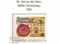 1981. Австрия. 850-годишнина на град Свети Вайт на Глан.