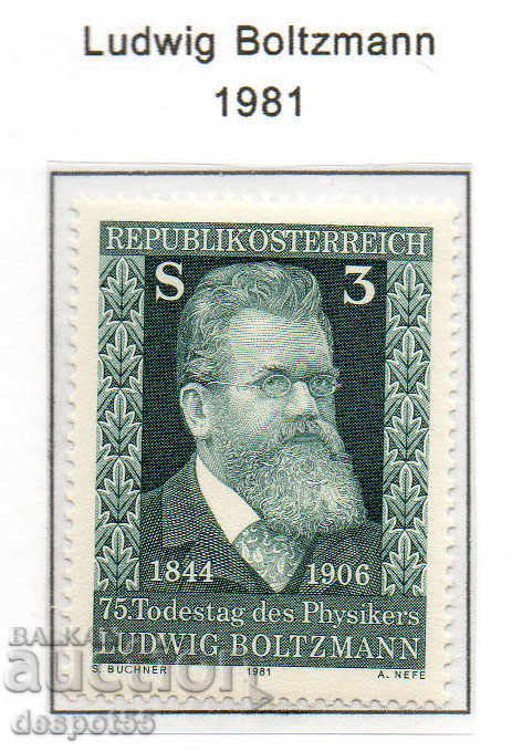 1981. Αυστρία. Ludwig Boltzmann, Αυστριακός φυσικός.