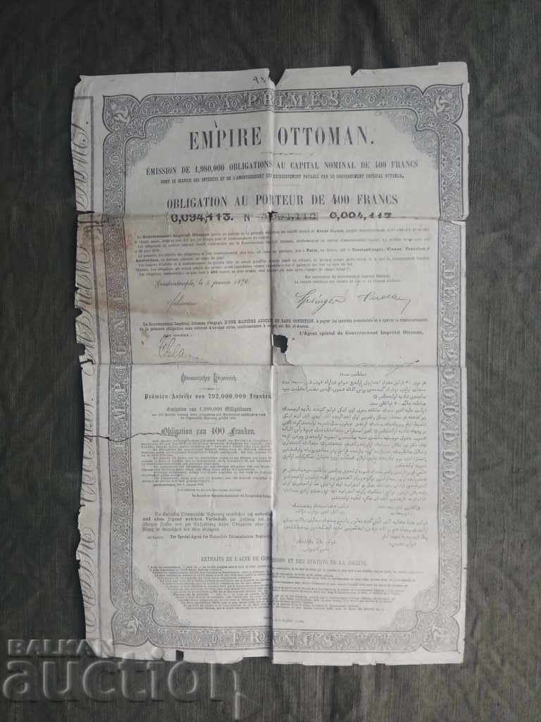 Legătura otomană din anii 1870.