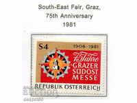 1981. Austria. A 75-a aniversare a târgului Südost-Messe Graz.