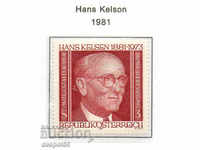 1981. Austria. Hans Kelsen, lawyer and philosopher.