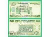 (¯`'•.¸ RWANDA 500 franci 2008 UNC ¸.•'´¯)