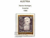 1985. Austria. Hans Horbiger, German engineer.