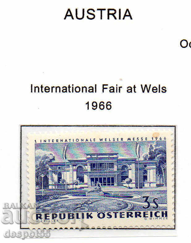 1966. Αυστρία. Πρώτη Διεθνής Έκθεση στην Ουαλία.