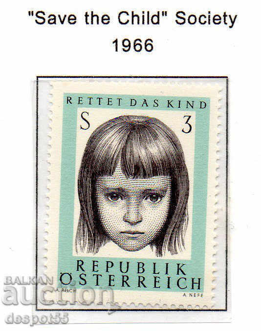 1966. Австрия. 10 г. австрийско дружество "Спасете децата".
