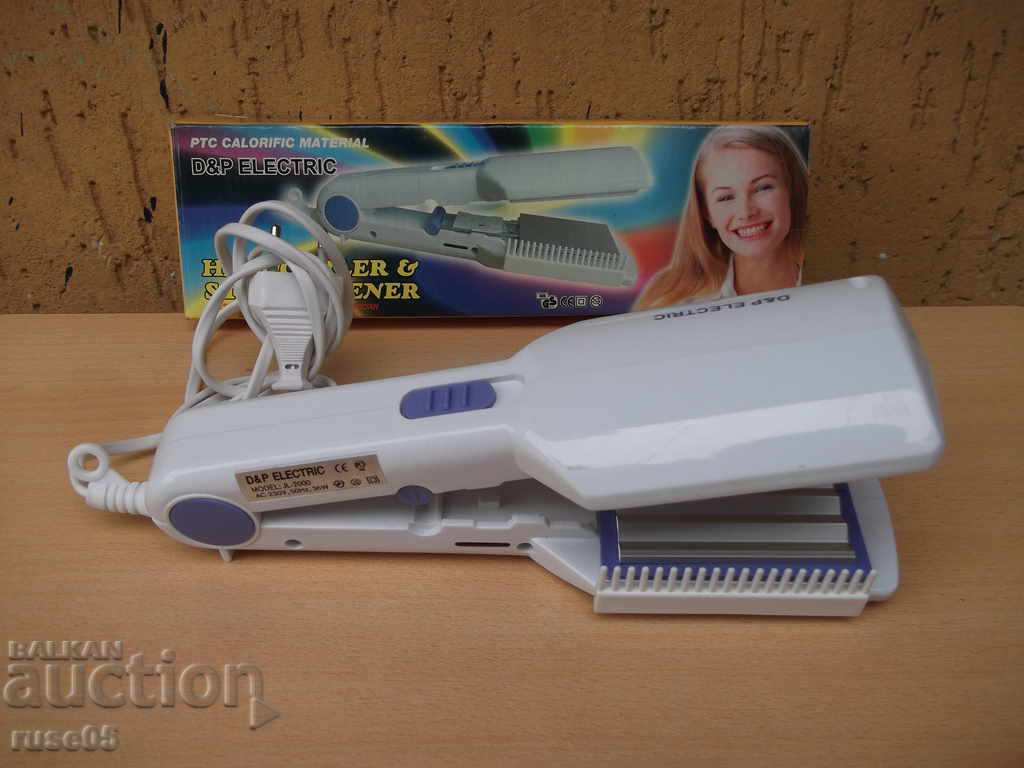 Curling and straightening machine with brush working with price 15.00 BGN | € 7.67 Curling and straightening machine with brush working with price 15.00 BGN | € 7.67