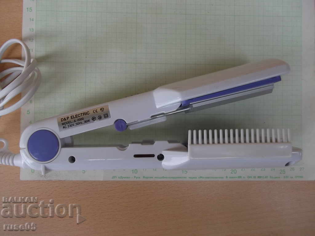 Auction Curling and straightening machine with brush working Auction Curling and straightening machine with brush working