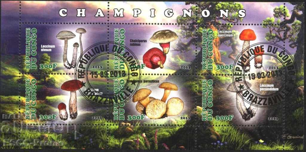 Stamped Flora Mushrooms 2013 din Congo