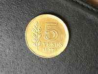 5 pesos Argentina 1977