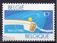 1980. Belgium. 50 years of telegraph and telephone administration.