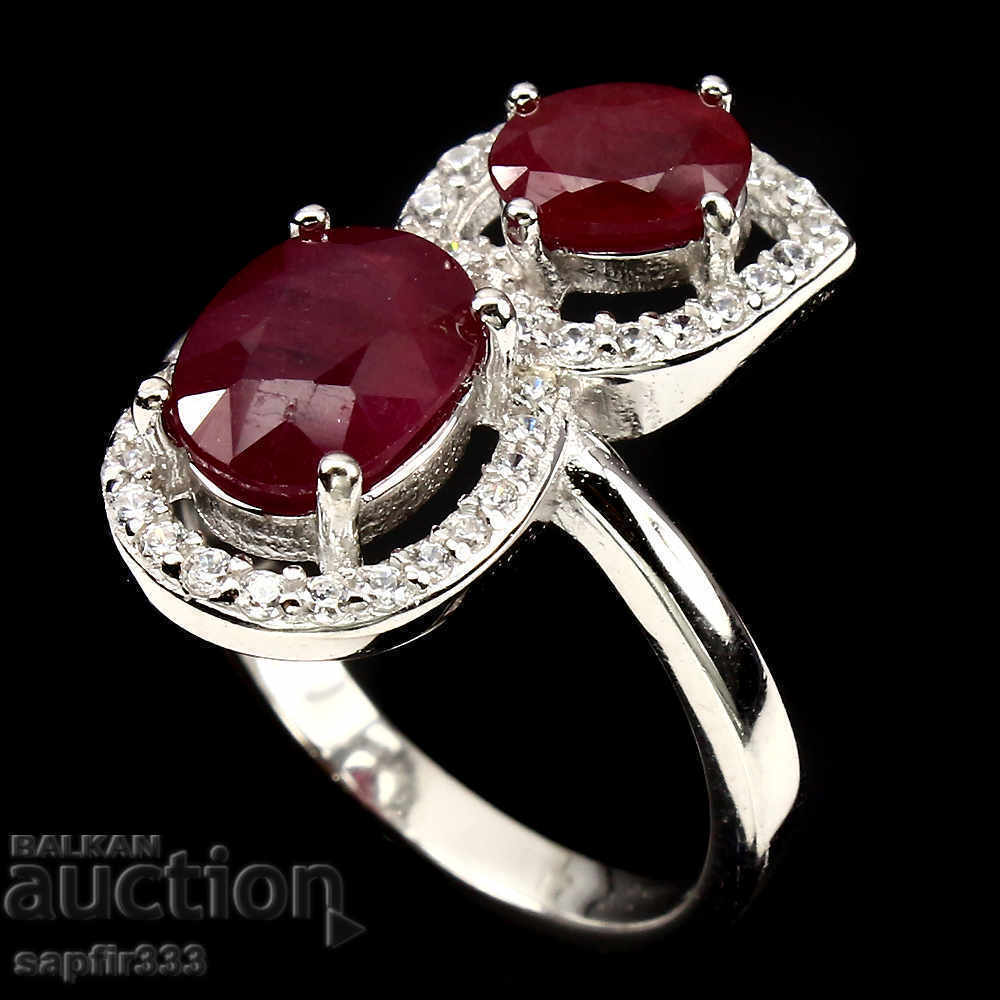 DESIGNER BOUTIC RING WITH NATURAL RUBBERS AND CYCLONS with price 232.00 BGN | € 118.62