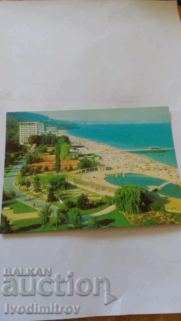 Пощенска картичка Златни пясъци 1981