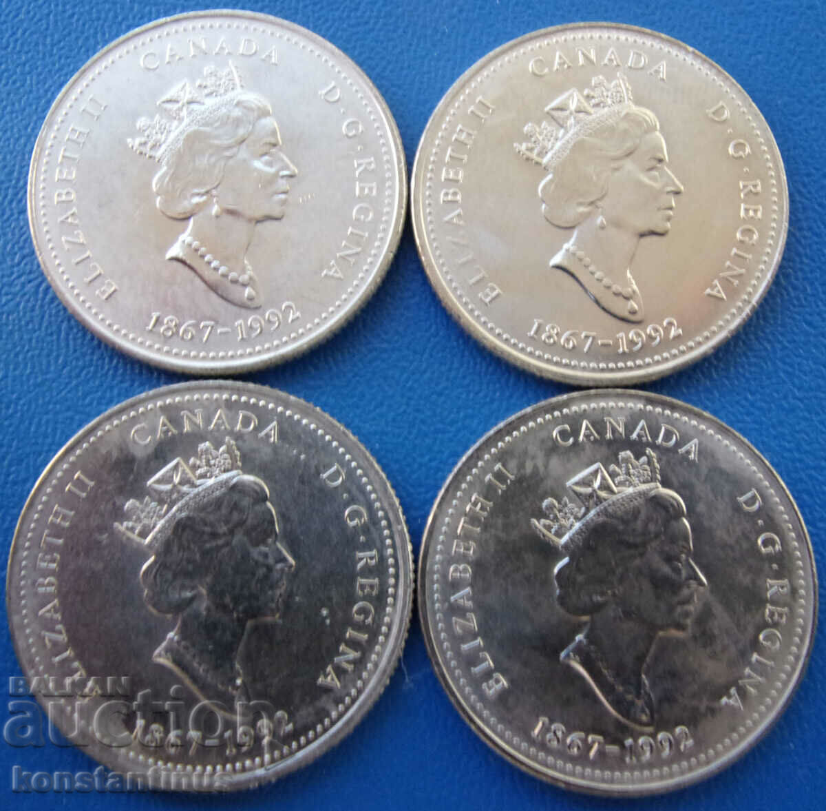 Set Canada 1992 - 125 de ani de Confederație UNC Rare - 6 Set Canada 1992 - 125 de ani de Confederație UNC Rare - 6