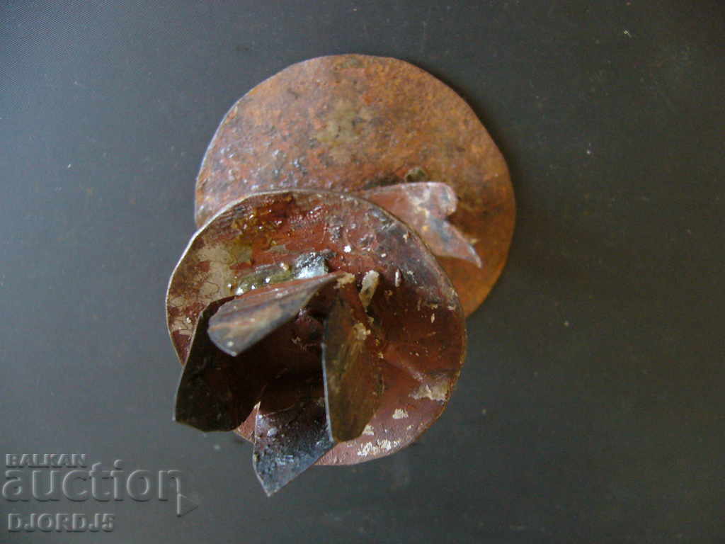 Auction An old forged candlestick Auction An old forged candlestick