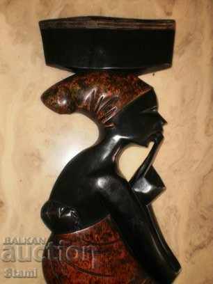 Δημοπρασία Ξύλινη γυναίκα με κορίτσι από τη Γκάνα-1 Δημοπρασία Ξύλινη γυναίκα με κορίτσι από τη Γκάνα-1