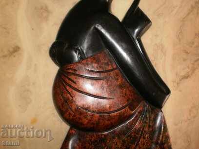 Παράδοση Ξύλινη γυναίκα με κορίτσι από τη Γκάνα-1 Παράδοση Ξύλινη γυναίκα με κορίτσι από τη Γκάνα-1