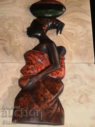 Wooden woman pano with a child from Ghana-2 - 5 Wooden woman pano with a child from Ghana-2 - 5