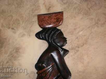 Wooden woman with a girl from Ghana-4 with price 91.00 BGN | € 46.53 Wooden woman with a girl from Ghana-4 with price 91.00 BGN | € 46.53