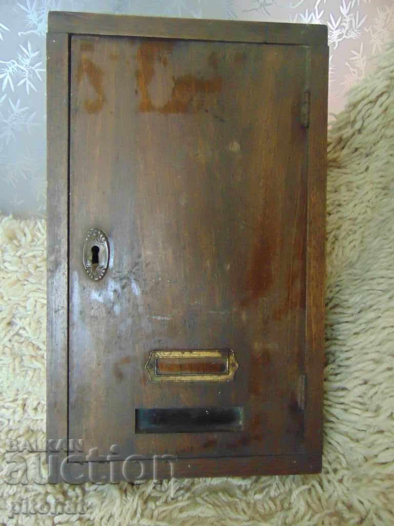 Antique wooden mailbox