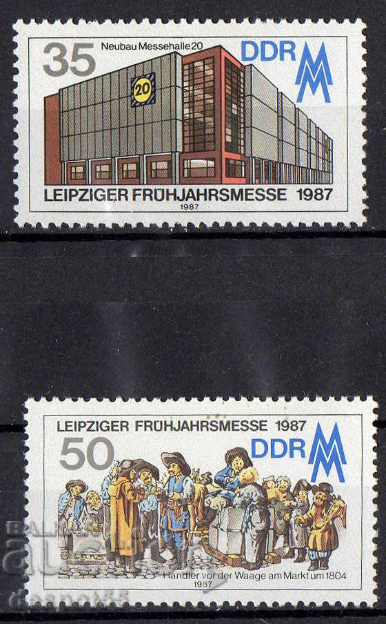 1987. GDR. Leipzig Fair.