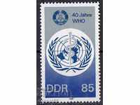 1988. ГДР.  40 г. Световна здравна организация (WHO).