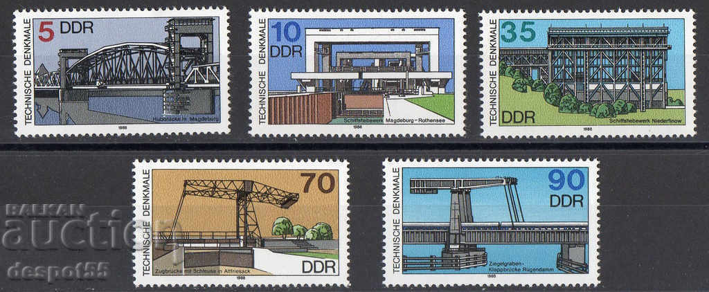 1988. GDR. Shipyards.