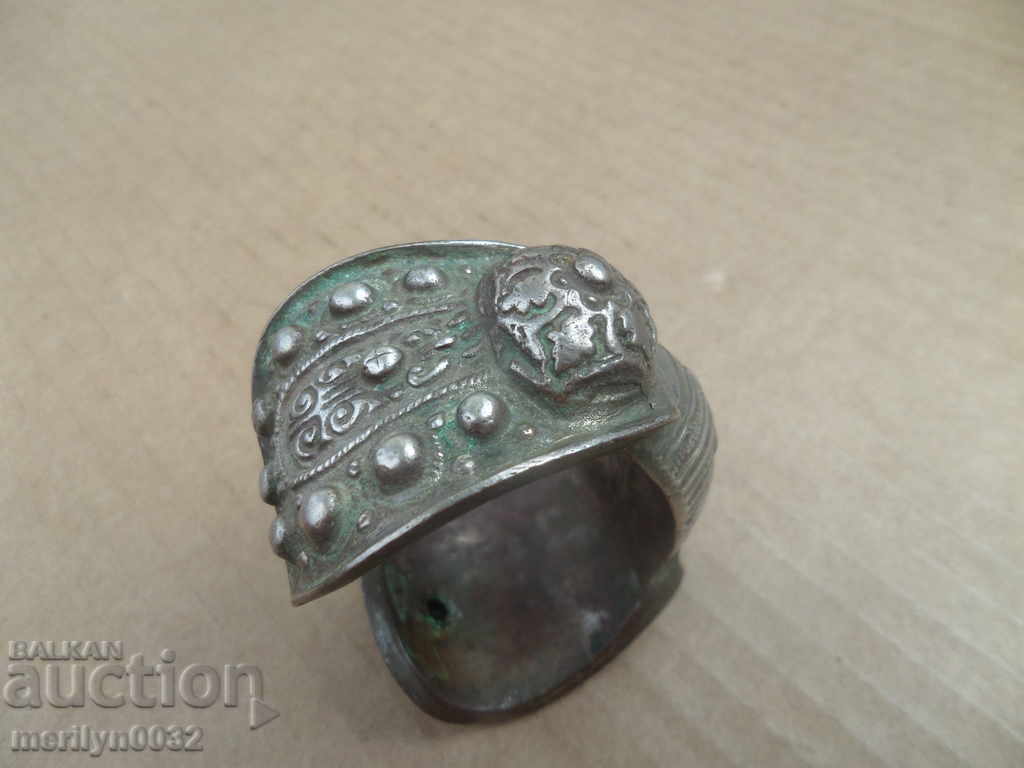 Auction Revival silver bracelet "rogatka" silver jewelry 97.8 grams Auction Revival silver bracelet "rogatka" silver jewelry 97.8 grams