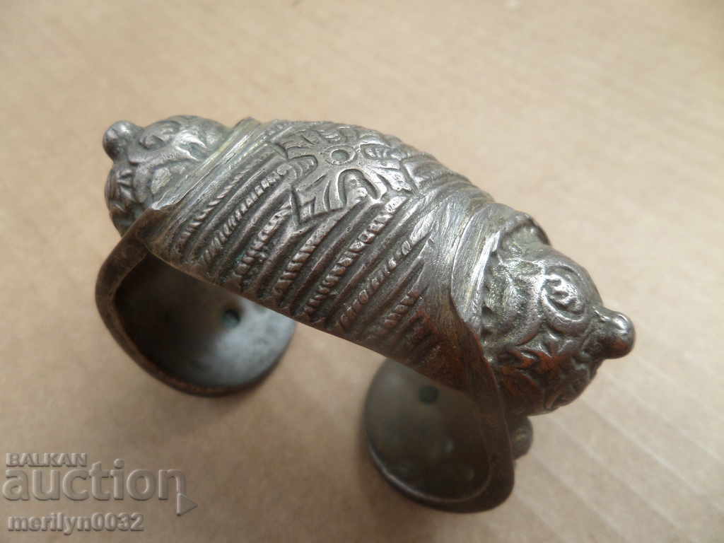 Auction Revival silver bracelet "rogatka" (type of bracelet) "sachan" (type of decoration) jewelry 92.1 grams Auction Revival silver bracelet "rogatka" (type of bracelet) "sachan" (type of decoration) jewelry 92.1 grams