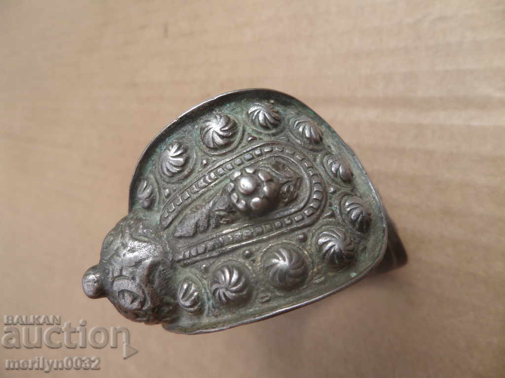 Revival silver bracelet "rogatka" (type of bracelet) "sachan" (type of decoration) jewelry 92.1 grams - 6 Revival silver bracelet "rogatka" (type of bracelet) "sachan" (type of decoration) jewelry 92.1 grams - 6