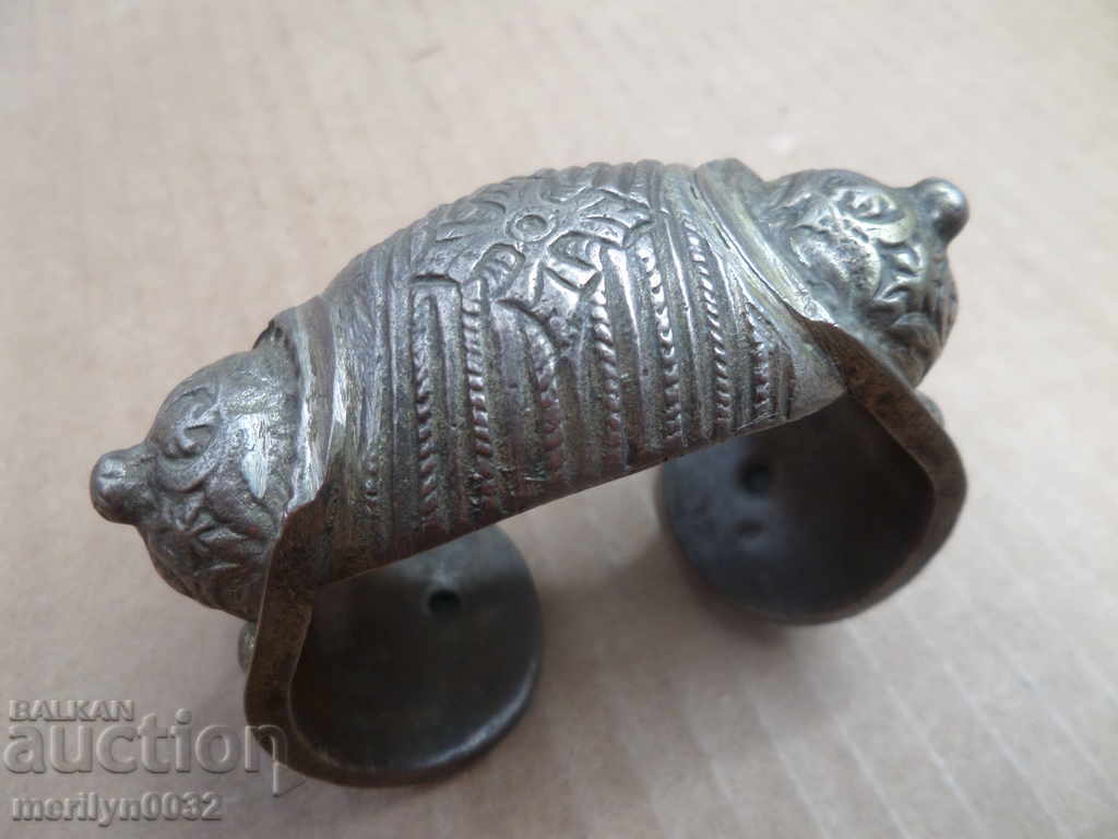 Revival silver bracelet "rogatka" (type of bracelet) "sachan" (type of decoration) jewelry 92.1 grams Revival silver bracelet "rogatka" (type of bracelet) "sachan" (type of decoration) jewelry 92.1 grams