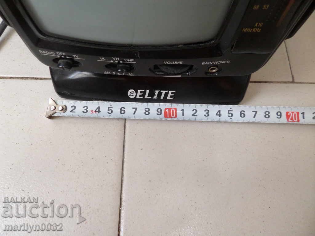 Auction A small black and white TV Auction A small black and white TV