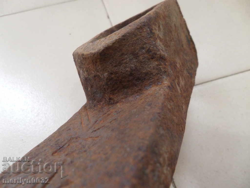 Old forged turntable, wrought iron, picking, tool, top - 7 Old forged turntable, wrought iron, picking, tool, top - 7