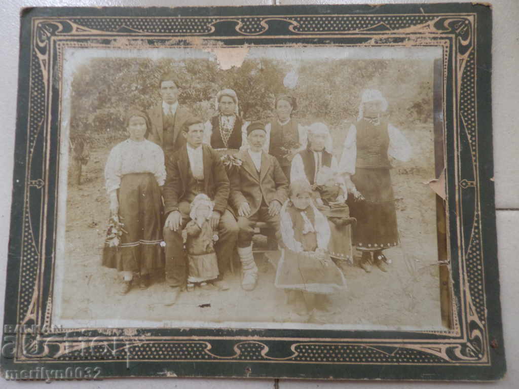 Παλιά φωτογραφία οικογενειακής φωτογραφίας στις αρχές του 20ου αιώνα