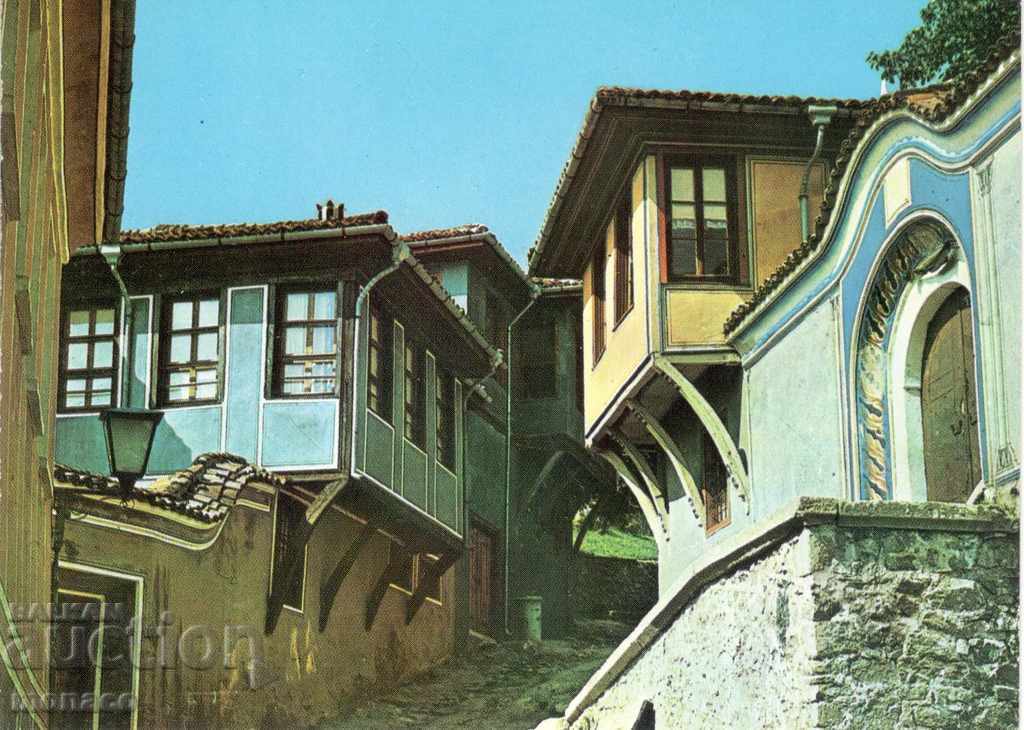 Vechea carte poștală - Plovdiv, Orașul vechi, Paduen Str.
