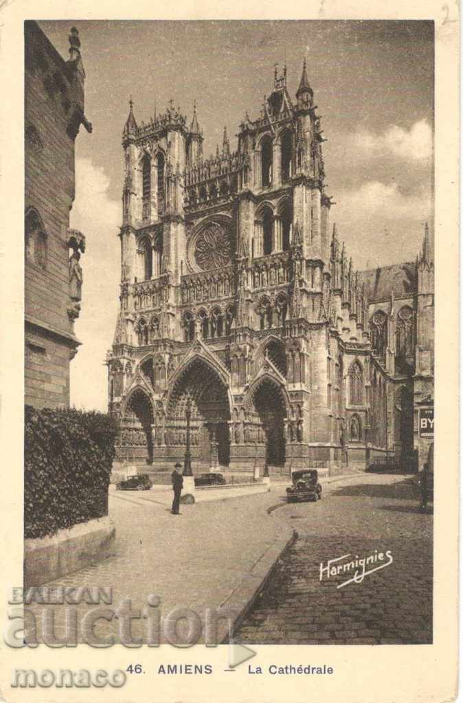 Old card - Amiens, Cathedral