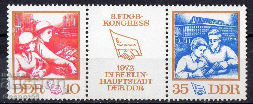 1972. GDR. 8-lea Congres al RDG-ului socialist.