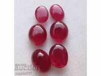 9.50 carat ruby ​​6 pieces of the cabin 3 pairs