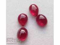 6.50 carat ruby ​​4 pieces of cabin 2 pairs