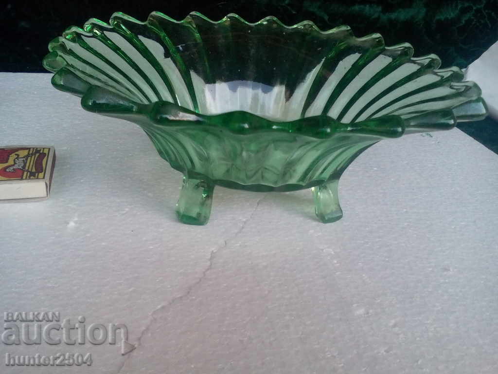 FRUKTIERA green glass, diameter 24 cm, height 11 cm. with price 29.95 BGN | € 15.31