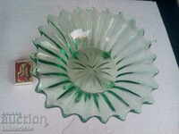 Sticla verde FRUKTIERA, diametru 24 cm, inaltime 11 cm.