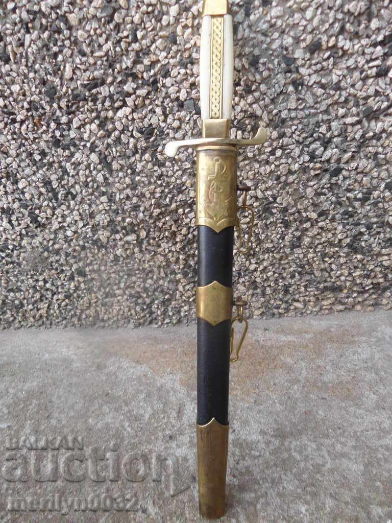 Jachetă de ofițer naval, cuțit pumnal cu mâner Navy NRB cu preț 359.00 BGN | € 183.55 Jachetă de ofițer naval, cuțit pumnal cu mâner Navy NRB cu preț 359.00 BGN | € 183.55