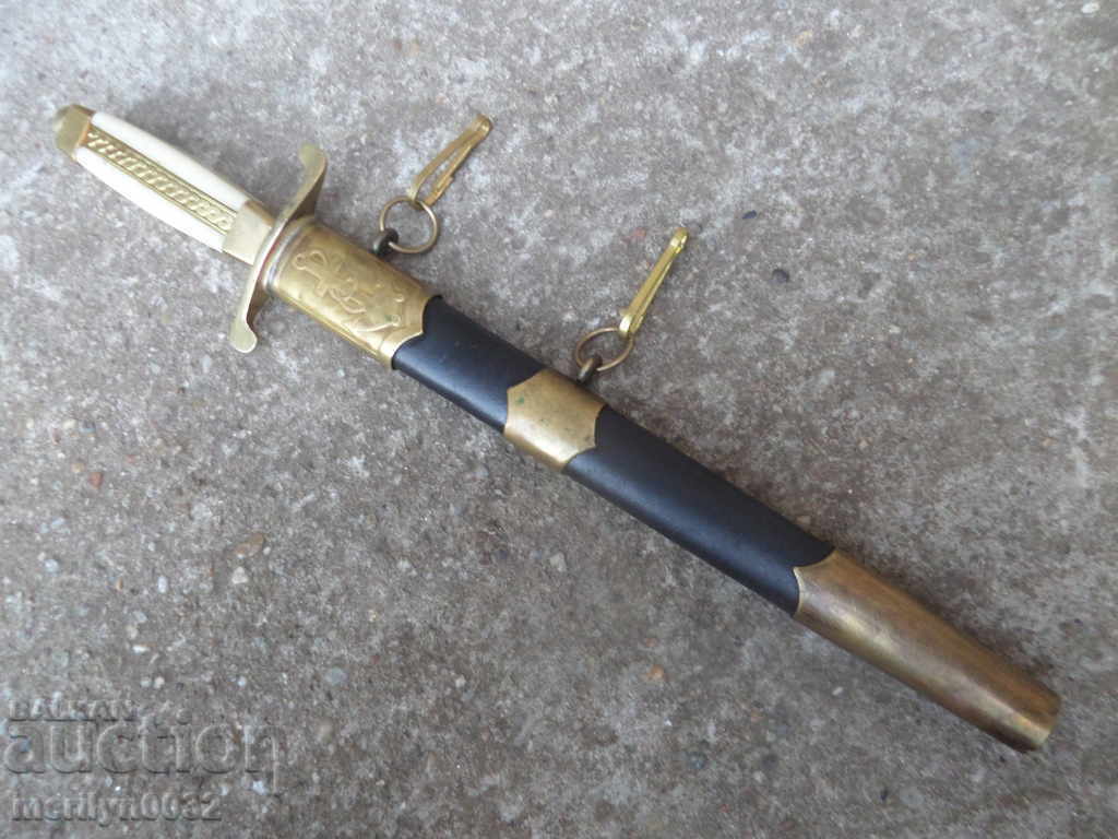 Jachetă de ofițer naval, cuțit pumnal cu mâner Navy NRB - 5 Jachetă de ofițer naval, cuțit pumnal cu mâner Navy NRB - 5