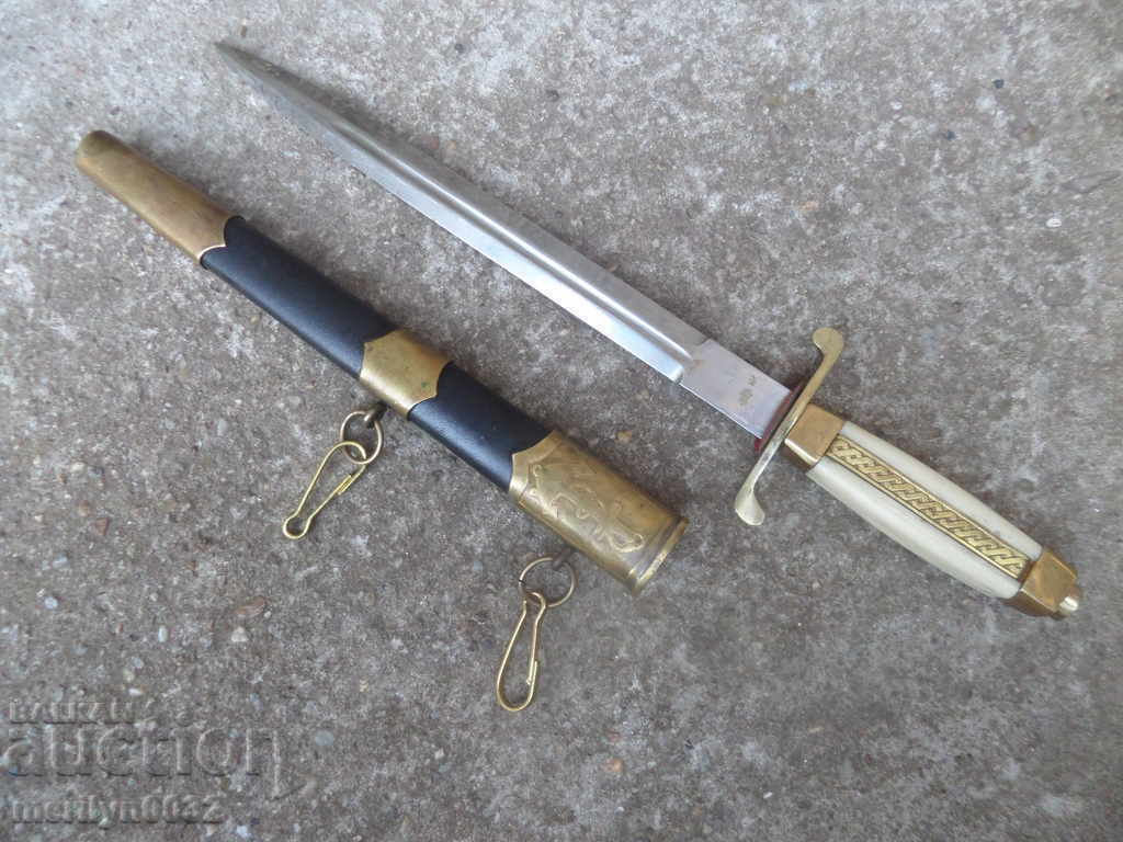 Jachetă de ofițer naval, cuțit pumnal cu mâner Navy NRB - 6 Jachetă de ofițer naval, cuțit pumnal cu mâner Navy NRB - 6