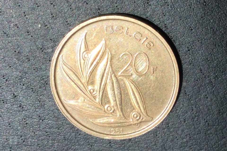 20 франка Белгия 1981