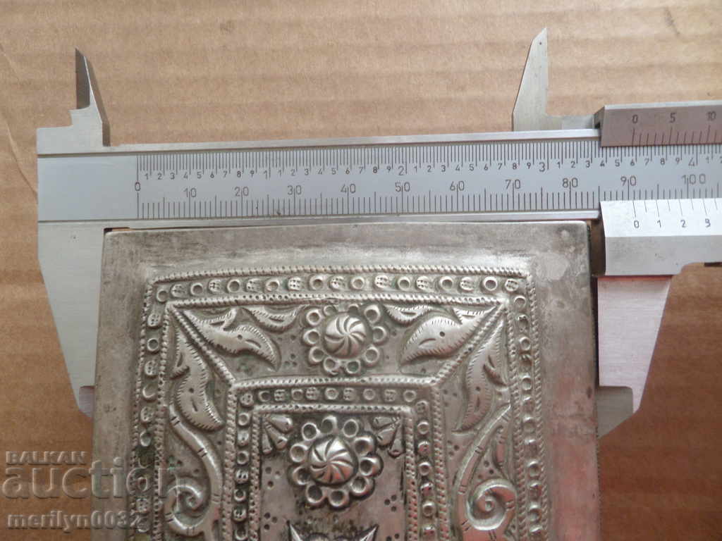 Pilgrim's box for gold coins, diamonds, Revival silver 276 g - 5