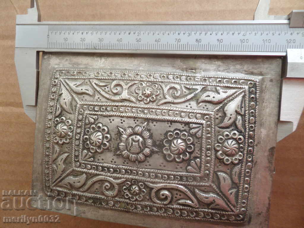 Pilgrim's box for gold coins, diamonds, Revival silver 276 g - 6