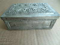 Pilgrim's box for gold coins, diamonds, Revival silver 276 g