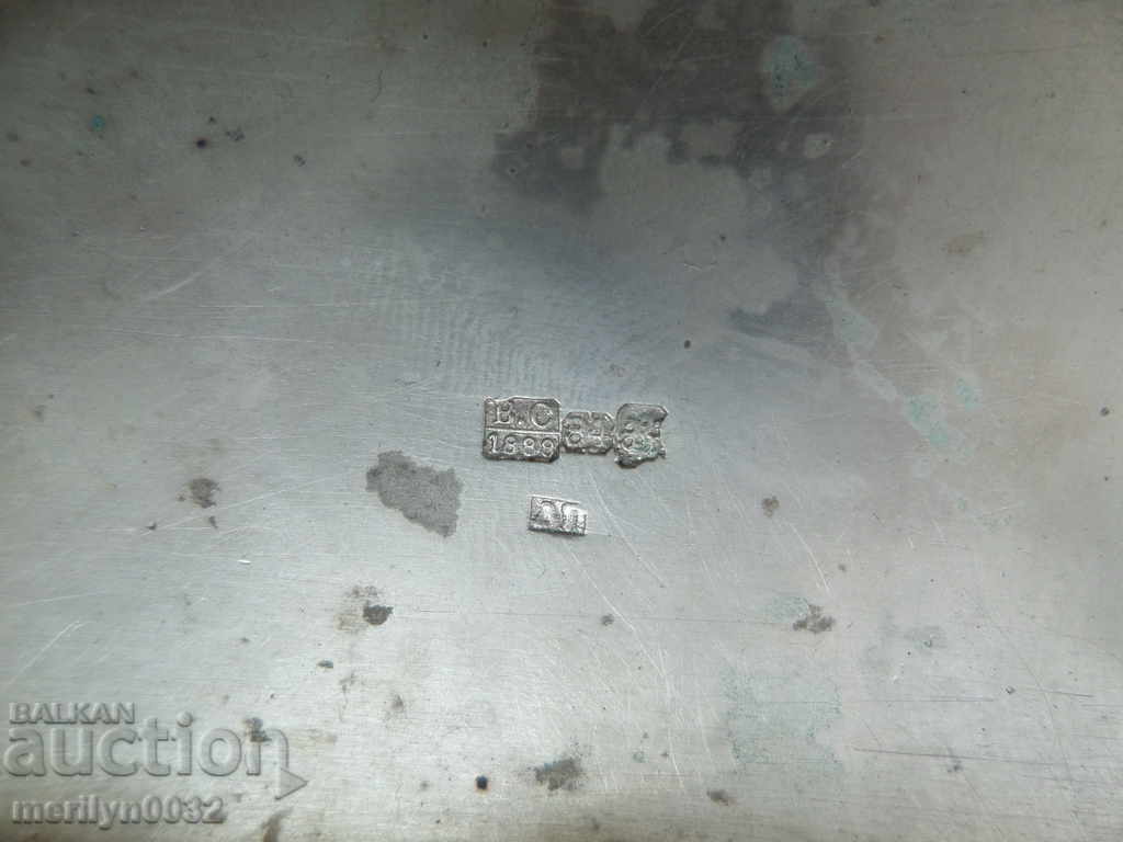 Russian tobacco box, tobacco case, silver, niello, hallmark 84, 1899 - 5 Russian tobacco box, tobacco case, silver, niello, hallmark 84, 1899 - 5